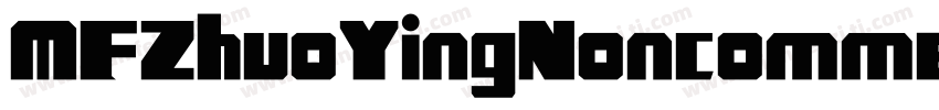 MFZhuoYingNoncommercial Regular字体转换
